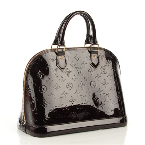 louis vuitton vernis alma pm amarante